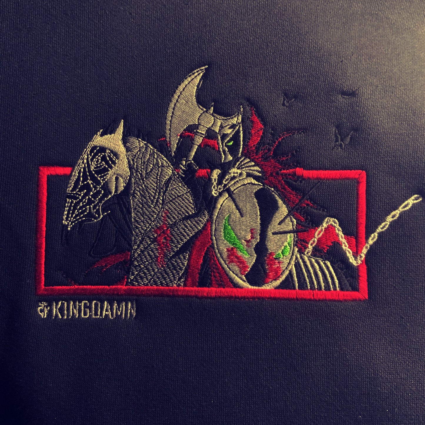 LIMITED MEDIEVAL SPAWN KINGDAMN CUSTOM EMBROIDERED HOODIE