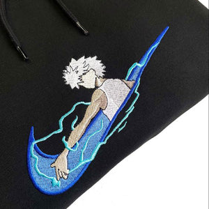 LIMITED KILLUA HUNTER X HUNTER X EMBROIDERED ANIME HOODIE