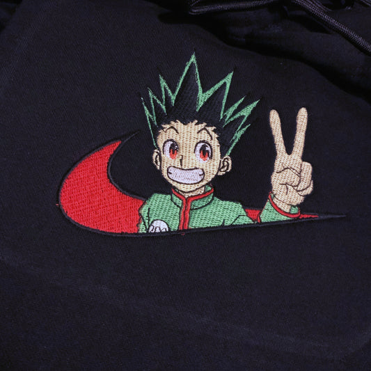 LIMITED HUNTER X HUNTER GON REDUX X EMBROIDERED ANIME HOODIE