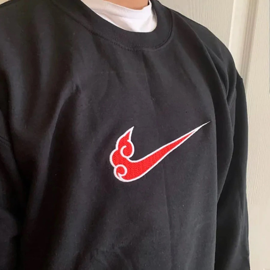 LIMITED NARUTO AKATSUKI CLAN X EMBROIDERED CREWNECK