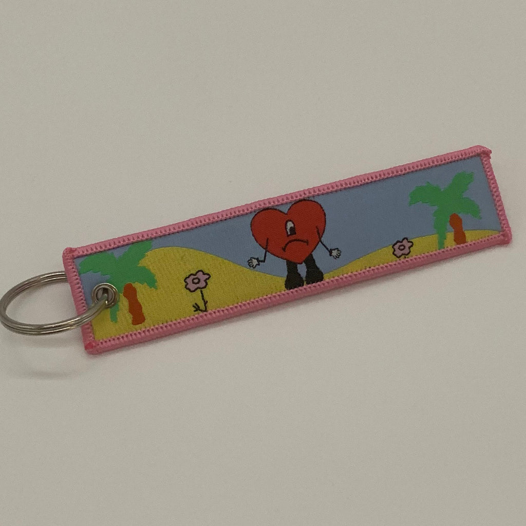 LIMITED Bad Bunny EMBROIDERED KEY CHAIN