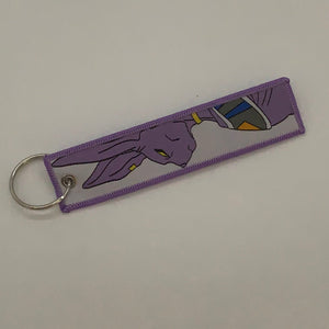 LIMITED Dragonball Beerus EMBROIDERED KEY CHAIN