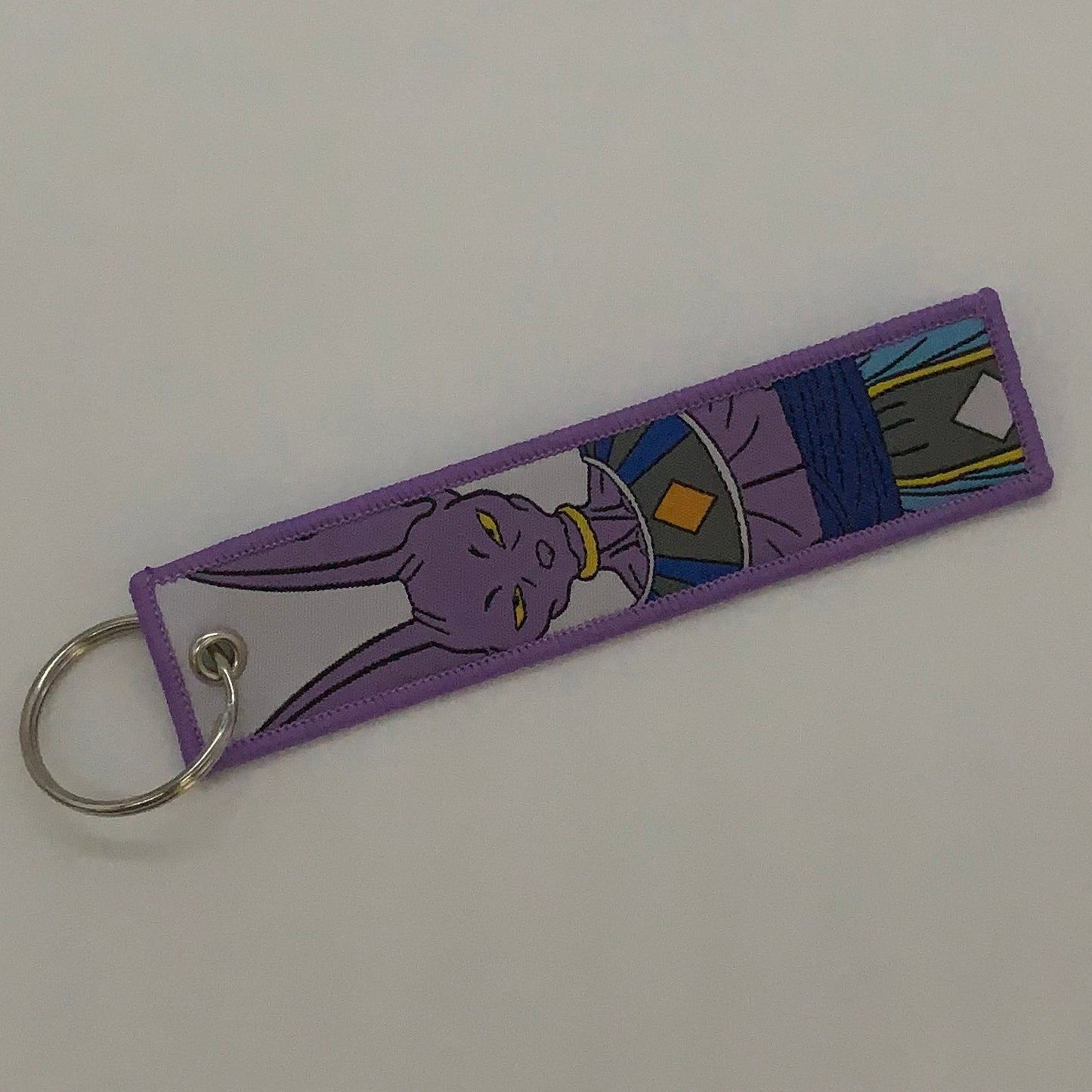 LIMITED Dragonball Beerus EMBROIDERED KEY CHAIN