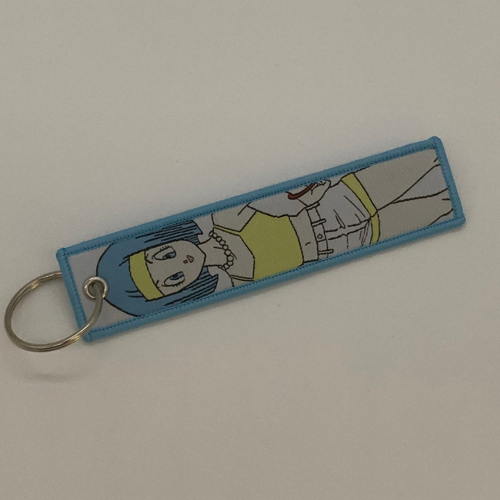 LIMITED Dragonball Bulma EMBROIDERED KEY CHAIN