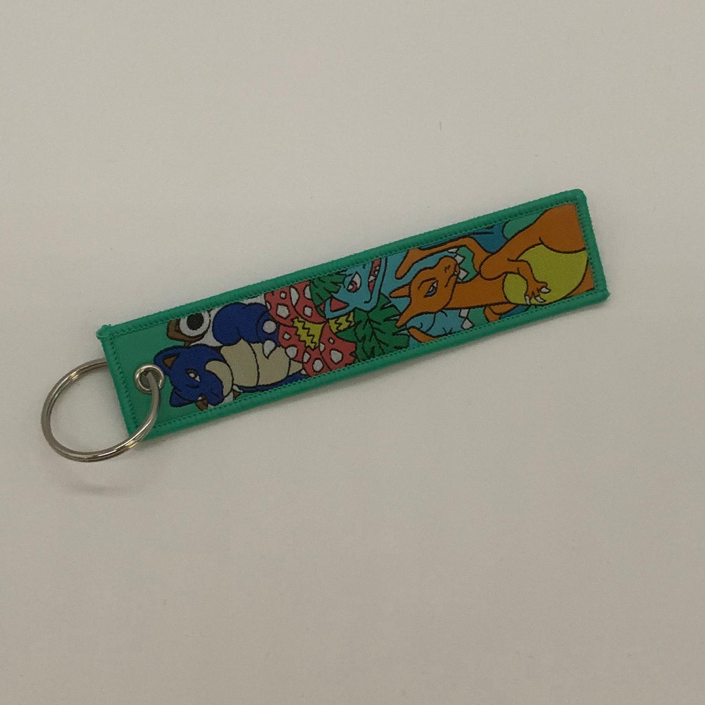 LIMITED Pokémon Starters Final Evolutions EMBROIDERED KEY CHAIN