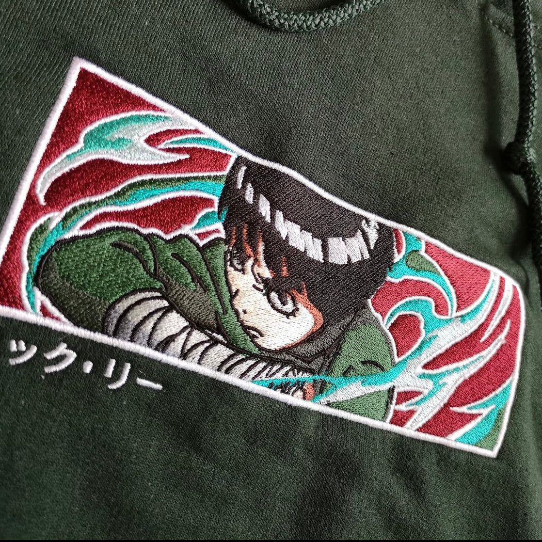 LIMITED NARUTO ROCK LEE 8TH GATE EMBROIDERED HOODIE