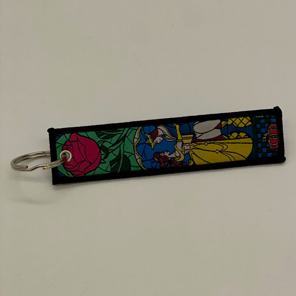 LIMITED Disney's Beauty and the Beast EMBROIDERED KEY CHAIN