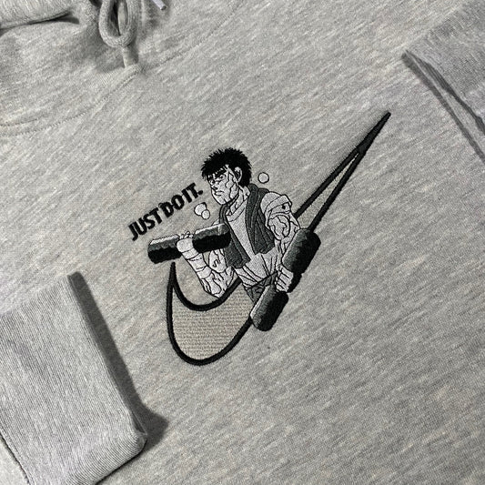 LIMITED Hajime no Ippo Just Do It. EMBROIDERED HOODIE