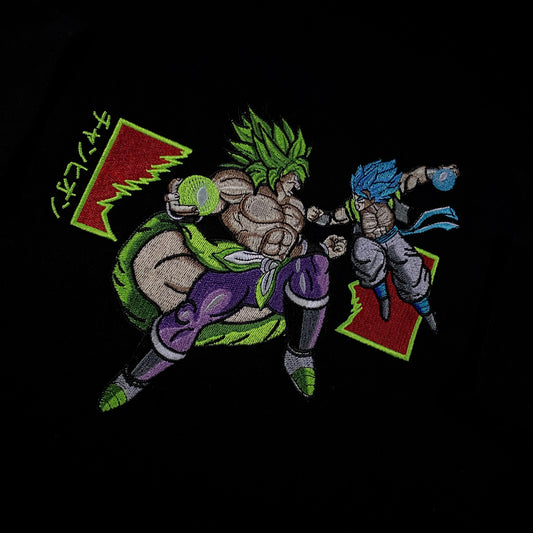 LIMITED Dragonball Broly Vs Gogeta EMBROIDERED HOODIE