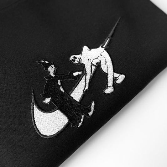 Limited Koko the Ghost Clown X Black and White Edition Embroidered Hoodie