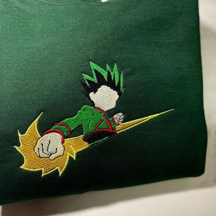 LIMITED HUNTER X HUNTER GON X EMBROIDERED ANIME HOODIE