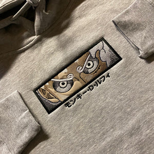 LIMITED One Piece Luffy 5th Gear Psycho EMBROIDERED HOODIE