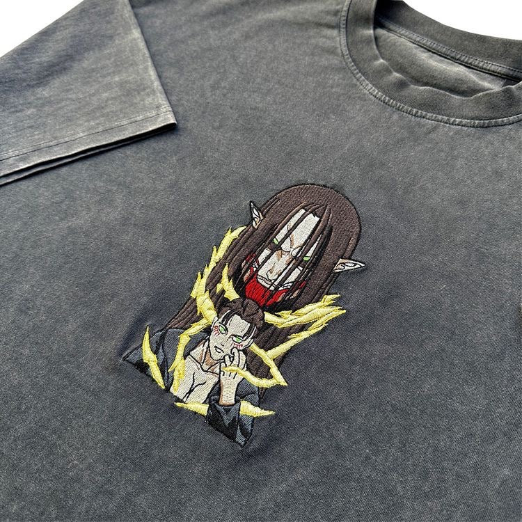 Limited I feel like a Titan Embroidered Anime T-Shirt