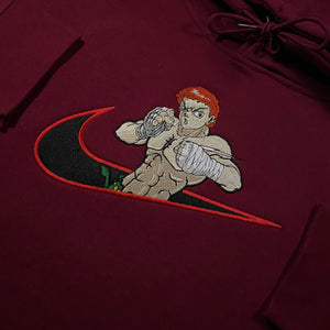 LIMITED Young X Baki The Grappler EMBROIDERED HOODIE