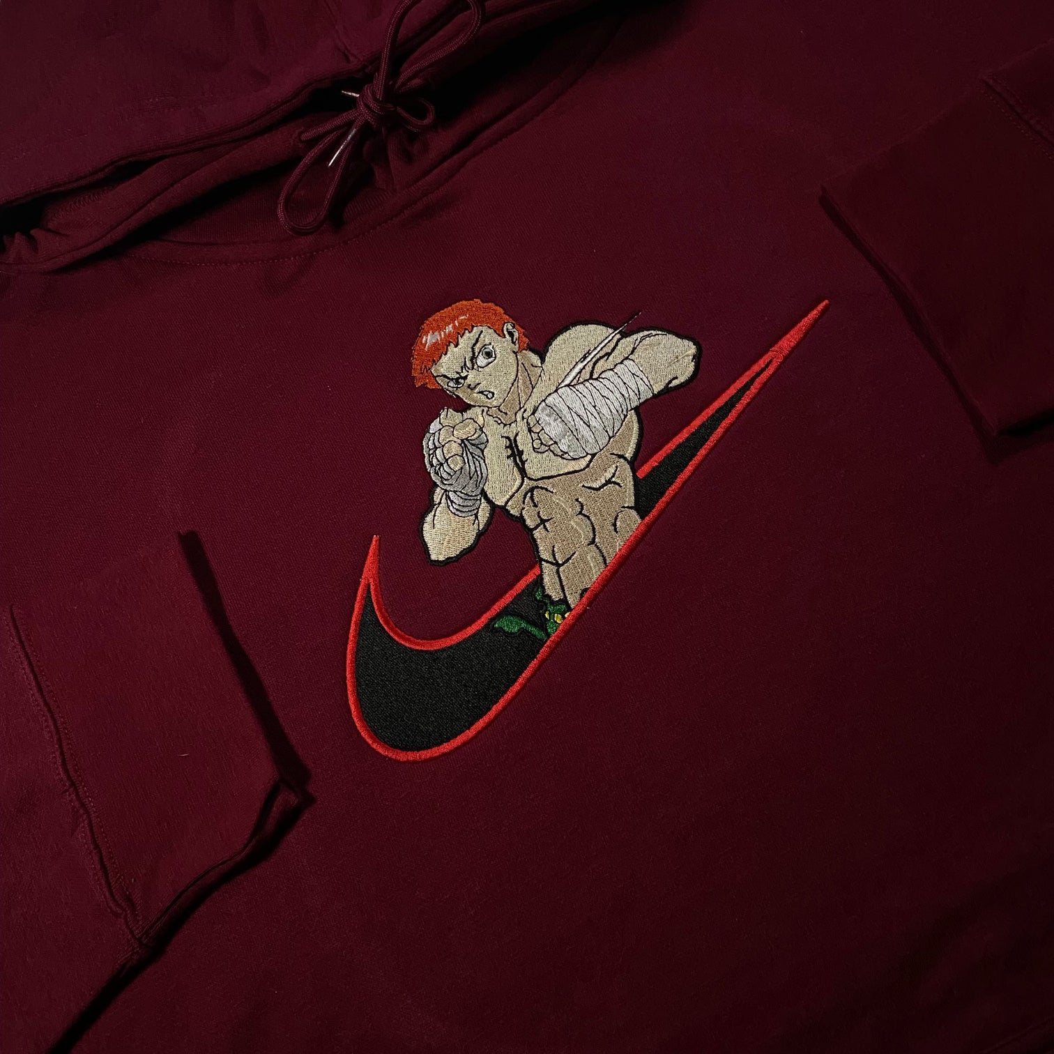 LIMITED Young X Baki The Grappler EMBROIDERED HOODIE