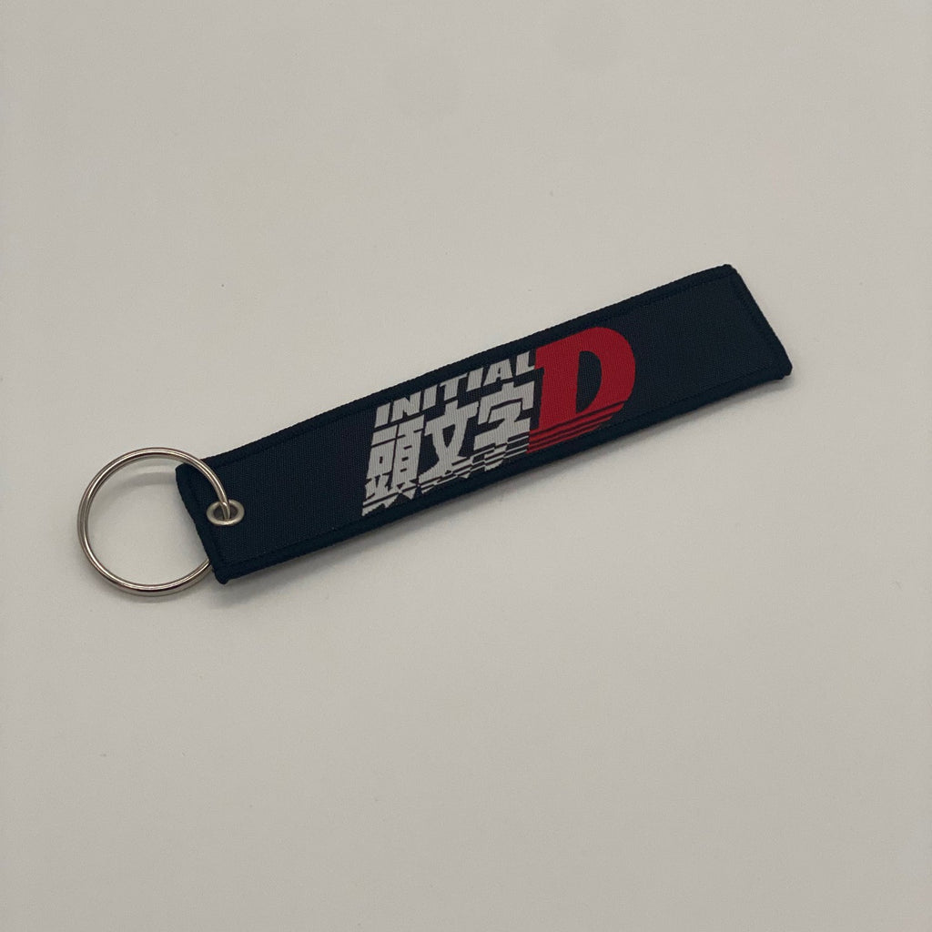 LIMITED INITIAL D DUAL-SIDED EMBROIDERED KEY CHAIN/TAG