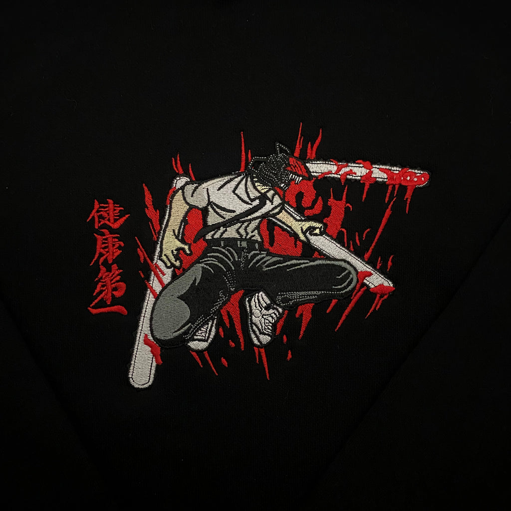 LIMITED CHAINSAW DEMON DENJI EMBROIDERED HOODIE