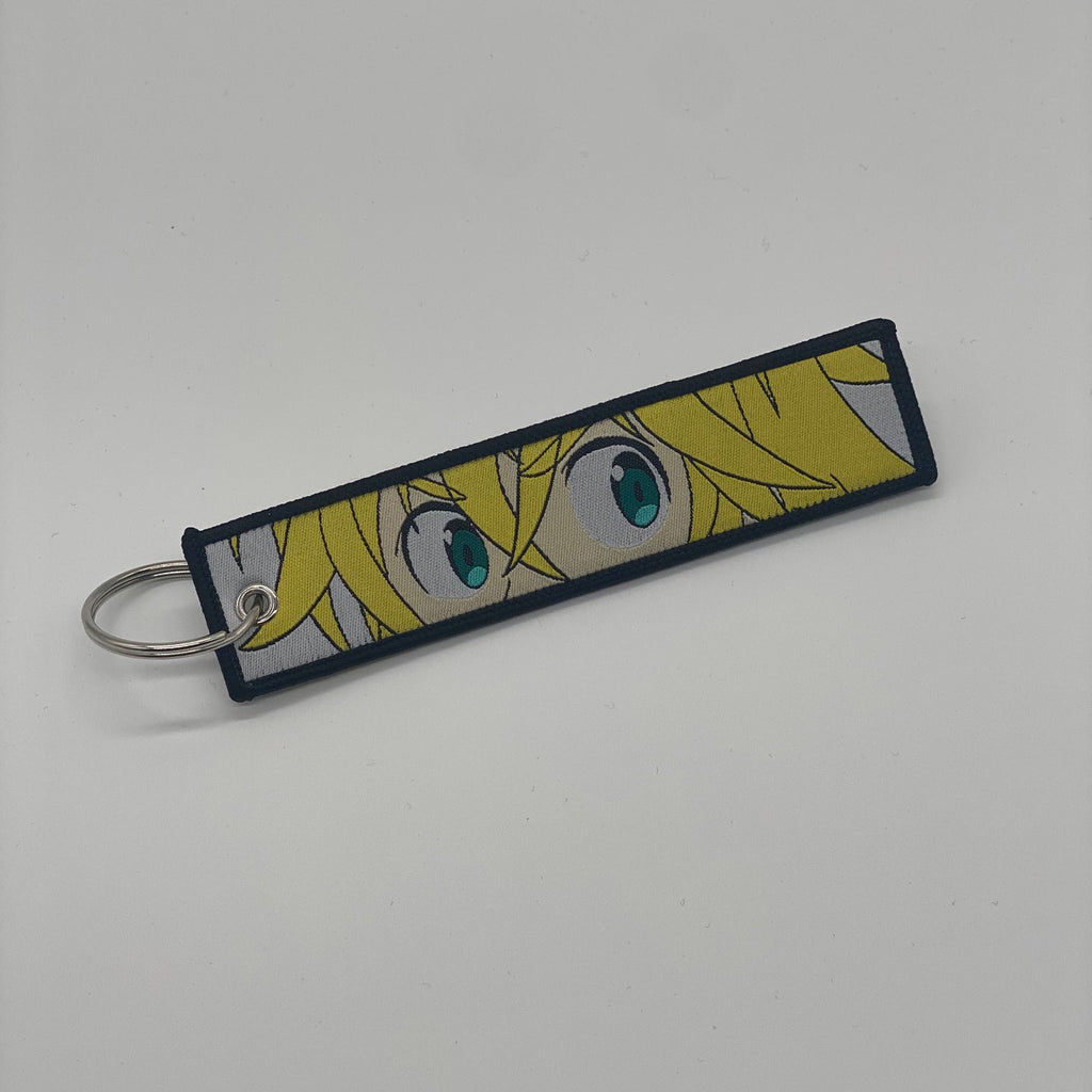 LIMITED Seven Deadly Sins Meliodas DUAL-SIDED EMBROIDERED KEY CHAIN