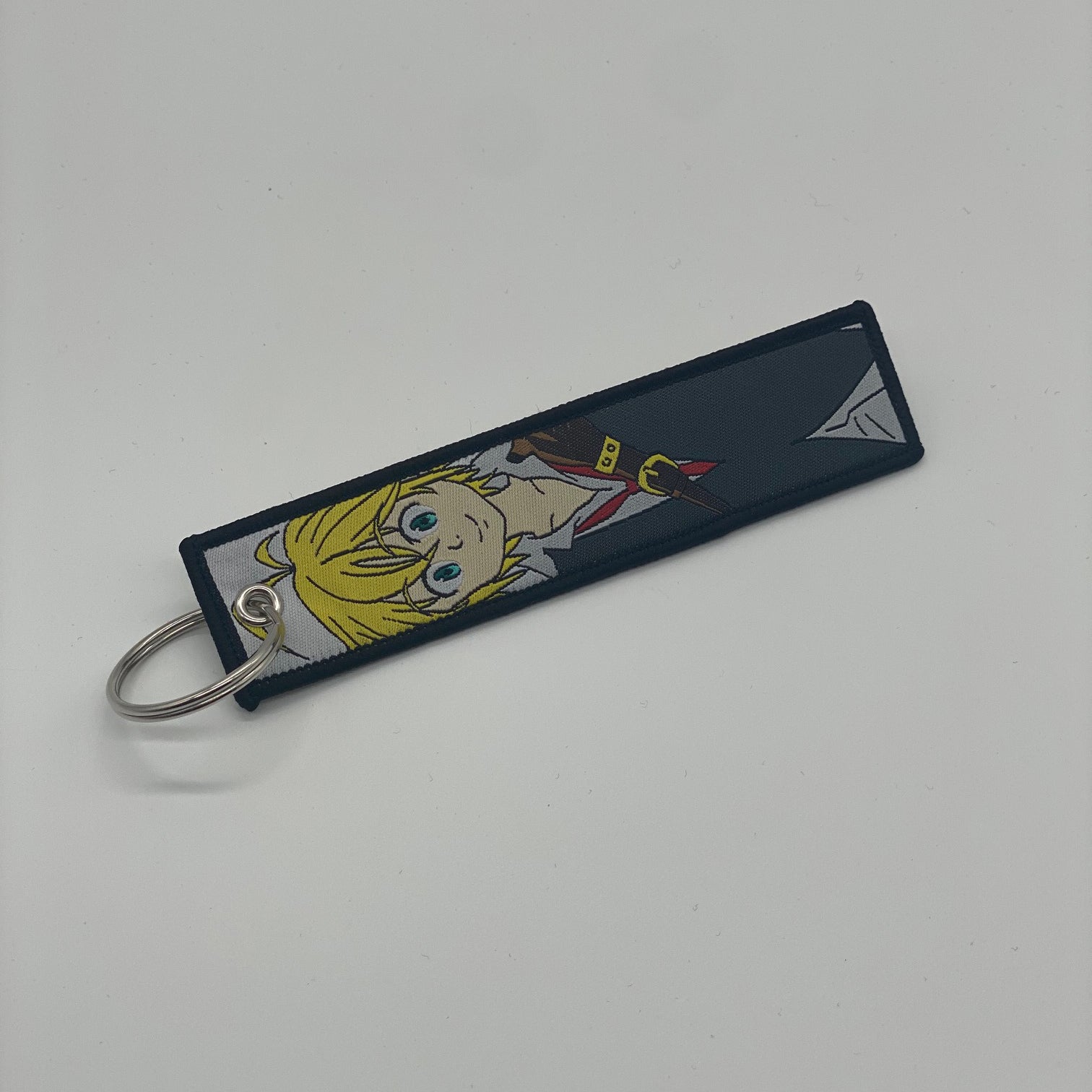 LIMITED Seven Deadly Sins Meliodas DUAL-SIDED EMBROIDERED KEY CHAIN