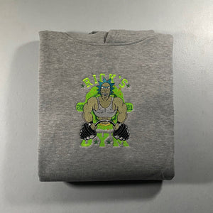 LIMITED Rick and Morty Rick's Gym EMBROIDERED HOODIE