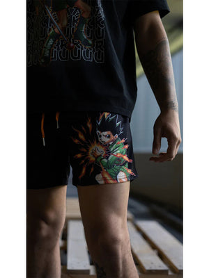 Use this one Anime Gym Shorts Men Women Hunter X Hunter 3D Printed Casual Shorts Quick Mesh Drying Short Pants for Fitness Workout Running