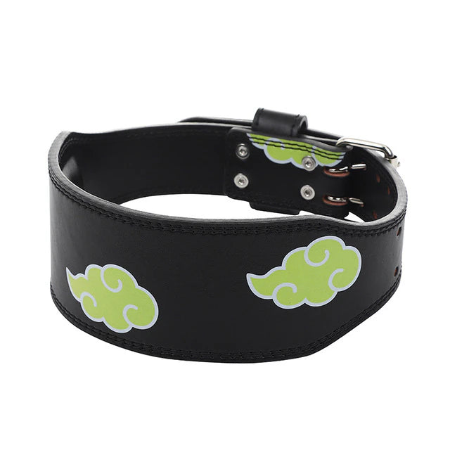 LIMITED Neon Green Clouds Fitness/Gym Belt