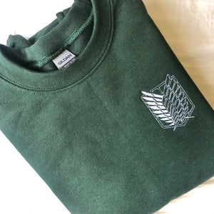 AOT Scout Corps Embroidered Sweatshirt/Crewneck