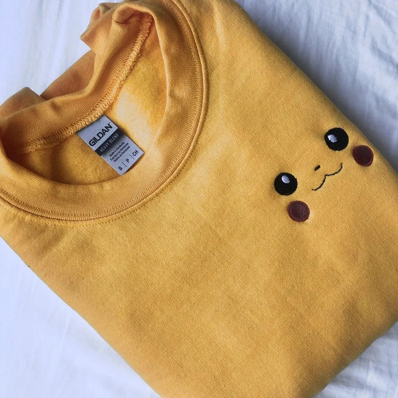 Pokémon Pikachu Embroidered Sweatshirt/Crewneck