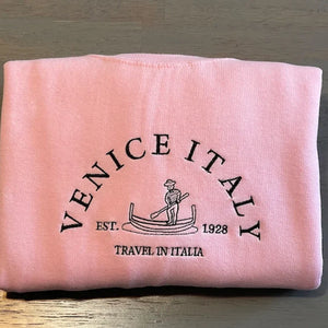Limited Venice Italy Embroidered Sweatshirt/Crewneck