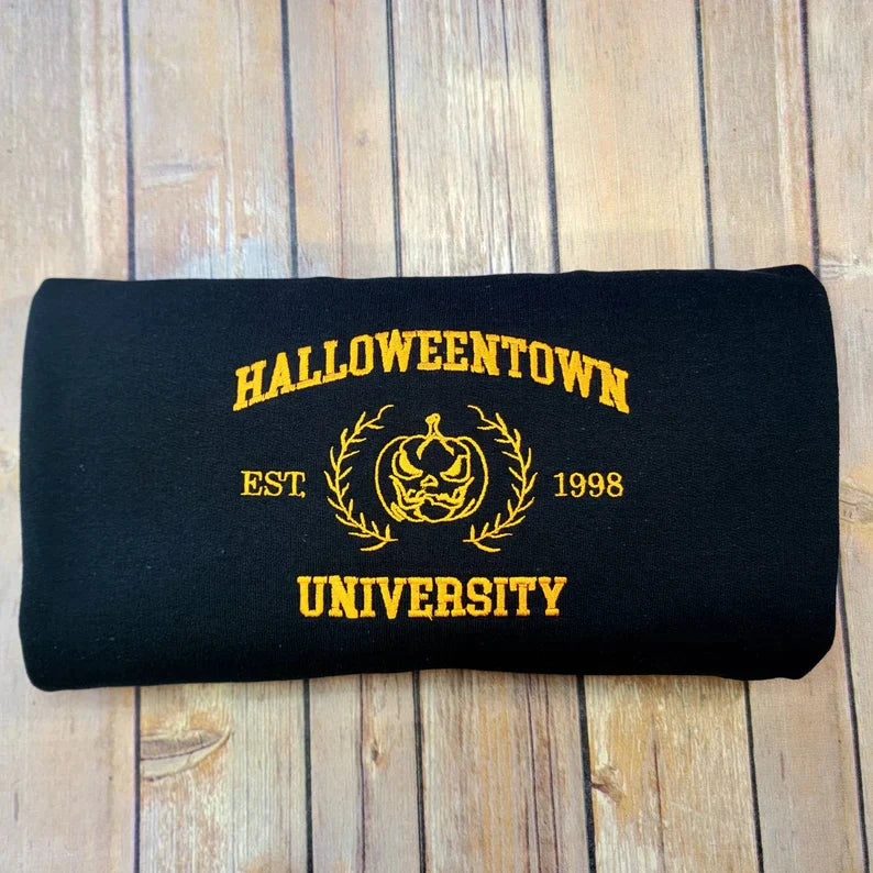 Limited Halloween Town Embroidered Sweatshirt/Crewneck