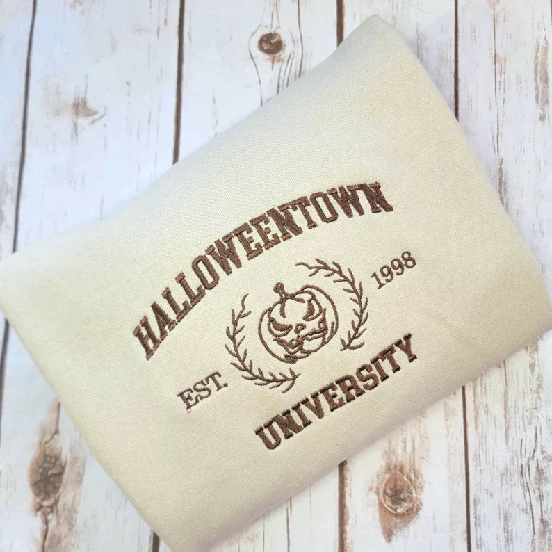 Limited Halloween Town Embroidered Sweatshirt/Crewneck
